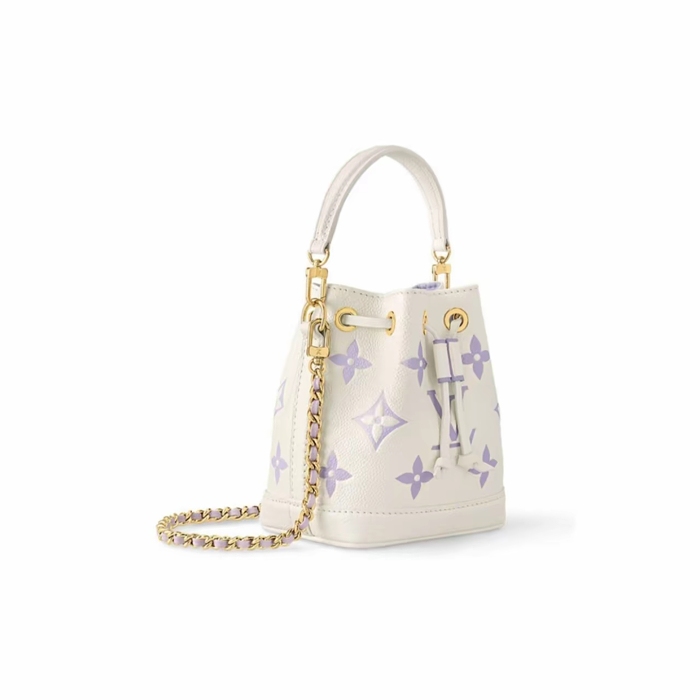 限定17個【Louis Vuitton | 官網正品】LV Noe nano芋泥紫 2024新Milkyway系列水桶包