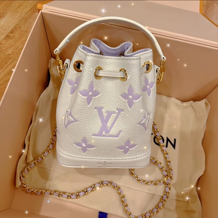 限定17個【Louis Vuitton | 官網正品】LV Noe nano芋泥紫 2024新Milkyway系列水桶包