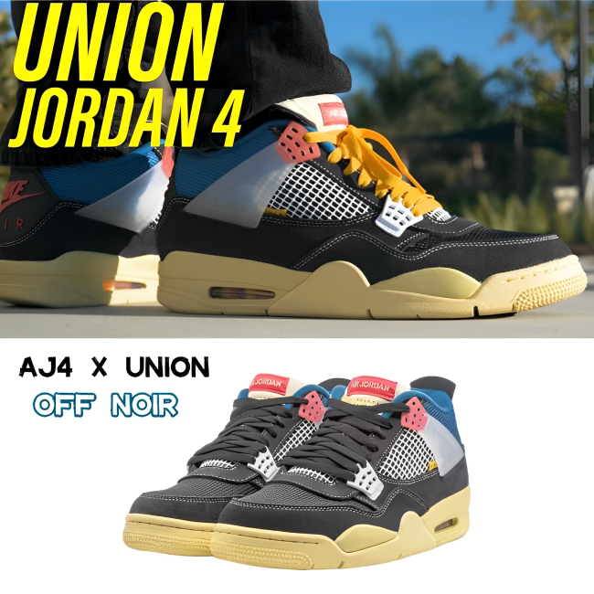 Nike Union La X Air Jordan 4 Retro 'OFF NOIR'