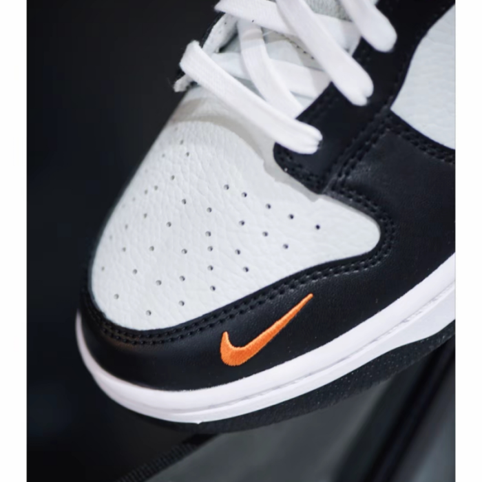 Nike Dunk black gray orange non-slip shock-absorbing low-cut sneakers for men and women