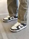 Nike Dunk black gray orange non-slip shock-absorbing low-cut sneakers for men and women