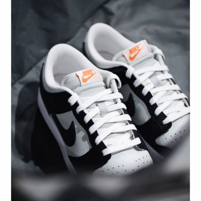 Nike Dunk black gray orange non-slip shock-absorbing low-cut sneakers for men and women