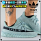YEEZY 350 V2 灰湖綠 Salt
