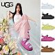 UGG Sandals Australia | Open Toe Platform Casual Style Blended Fabrics Plain