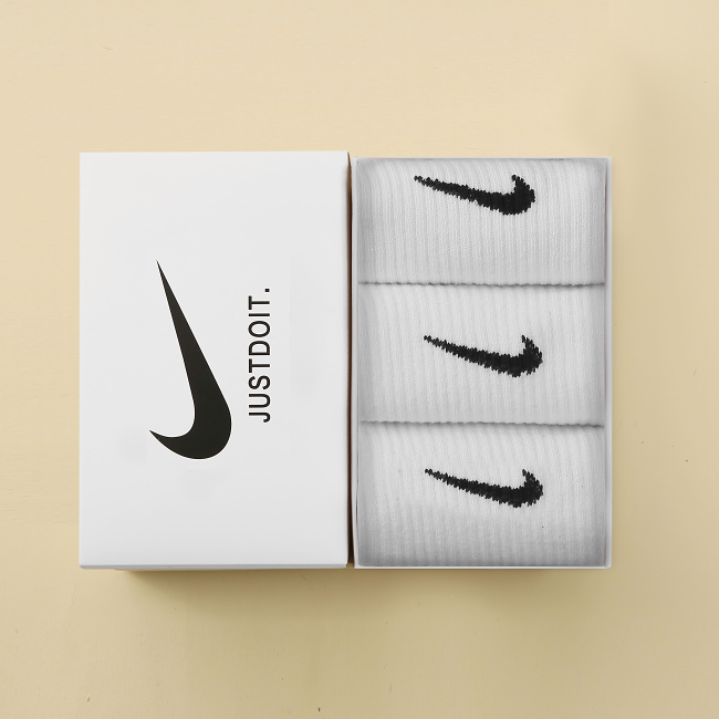 Three pairs of Nike socks