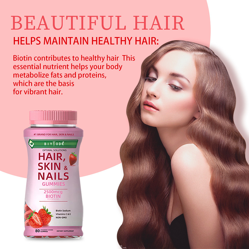 🔥Biotin hair gummies🔥Collagen Hyaluronic acid Vitamins