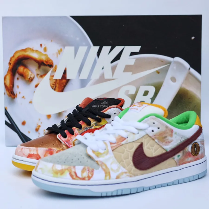 非常受歡迎的sutairu，限量發售 Nike SB Dunk Low Pro Qs Street Hawker 男女同款sutairu