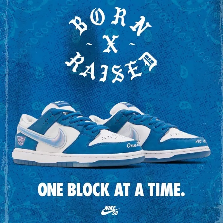 BornxRaised × Nike SB Dunk Low Pro QS “One Block At a Time