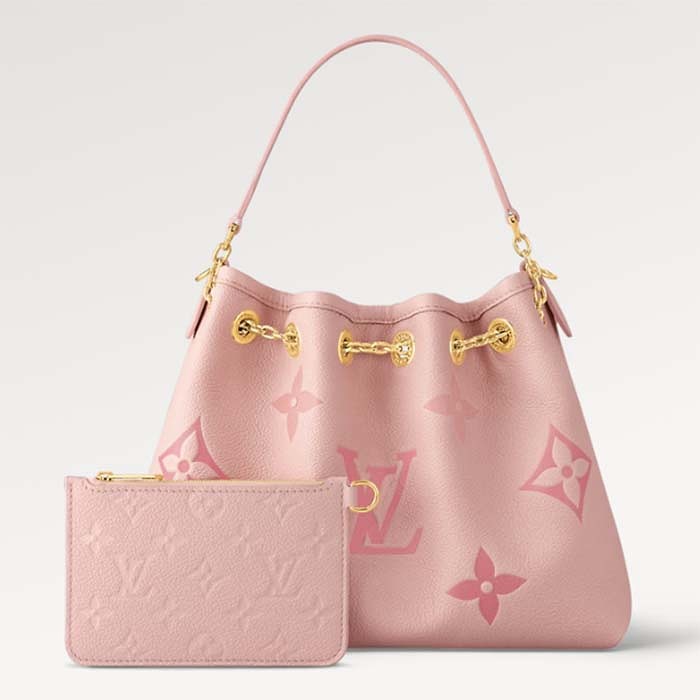限定10個【Louis Vuitton | 官網正品】Louis Vuitton LV 粉紅手袋 👜💗LV shoulder bag summer bundle rose pink LV 流浪袋 Hobo Bag