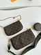 【🔥15個限定割引🔥】Louis Vuitton ク定番の美品  MULTI POCHETTE ACCESSOIRES  ハンドバッグ オプションの3色ショルダーストラップ付き