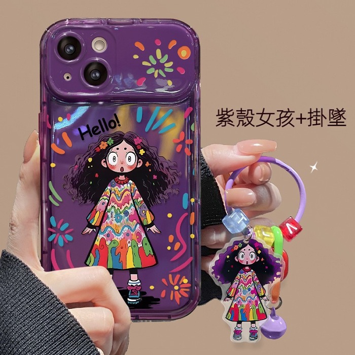 【特惠！同款配飾無限送】適用iPhone系列波浪奶油邊框全包保護殼 ~立體按鍵~搭配同款配飾，超讚