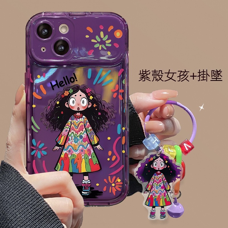 【特惠！同款配飾無限送】適用iPhone系列波浪奶油邊框全包保護殼 ~立體按鍵~搭配同款配飾，超讚