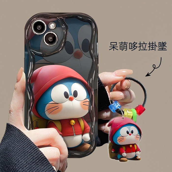 【特惠！同款配飾無限送】適用iPhone系列波浪奶油邊框全包保護殼 ~立體按鍵~搭配同款配飾，超讚