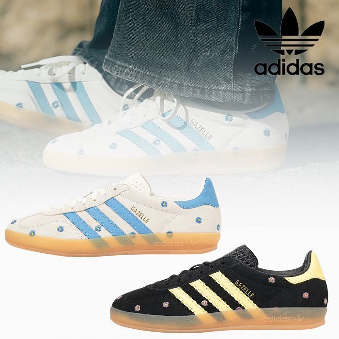 🔥2024年8月9日発売！新色が登場！【男女兼用】 今すぐ手に入れたい「Adidas Originals Samba OGフラワー刺繍 」★在庫僅少、お見逃しなく！