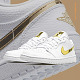 Nike Air Jordan 1 Low 'White Metallic Gold'