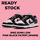 NIKE Dunk Low Black Patent Pink WMNS