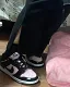 NIKE Dunk Low Black Patent Pink WMNS