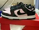 NIKE Dunk Low Black Patent Pink WMNS