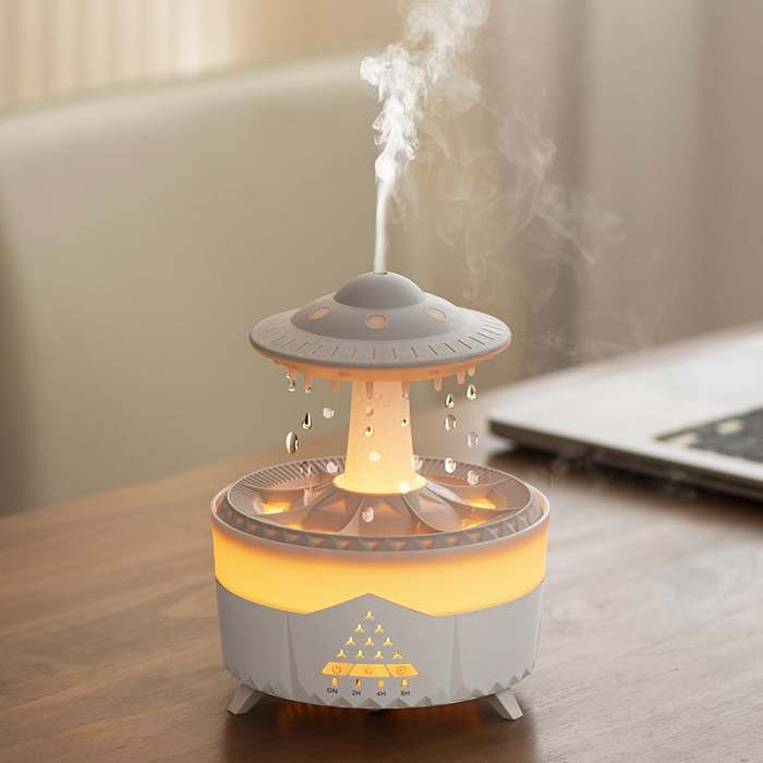 【家用香薰加濕器】大霧量加濕，靜音運作，遙控便捷，一機兩用，舒適加倍！