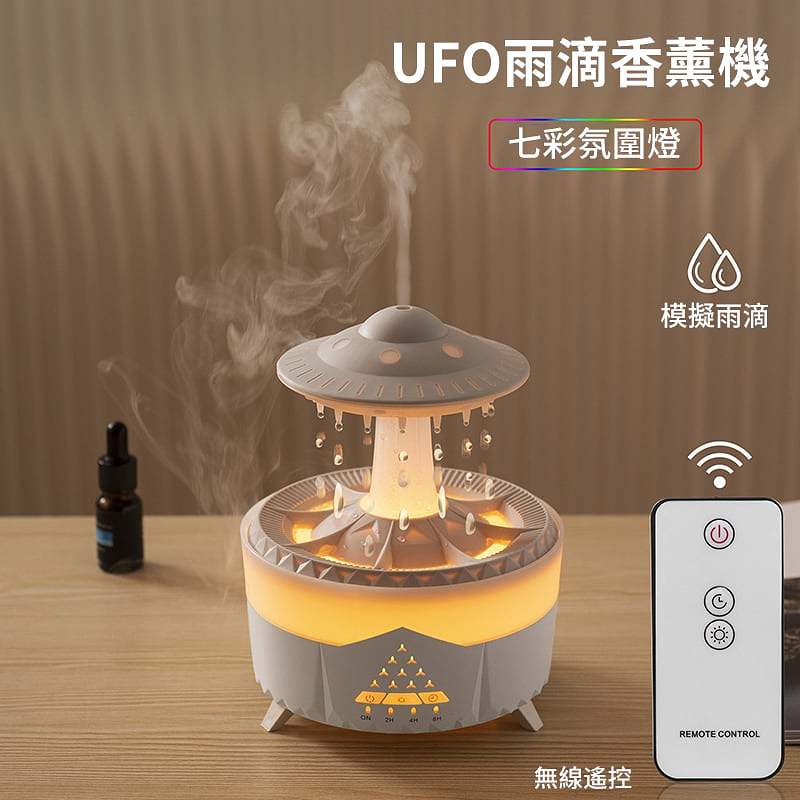【家用香薰加濕器】大霧量加濕，靜音運作，遙控便捷，一機兩用，舒適加倍！