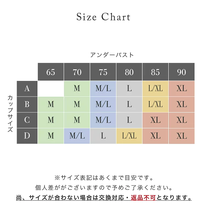 24時間使える ブラジャー 締め付けずに自然な丸み！