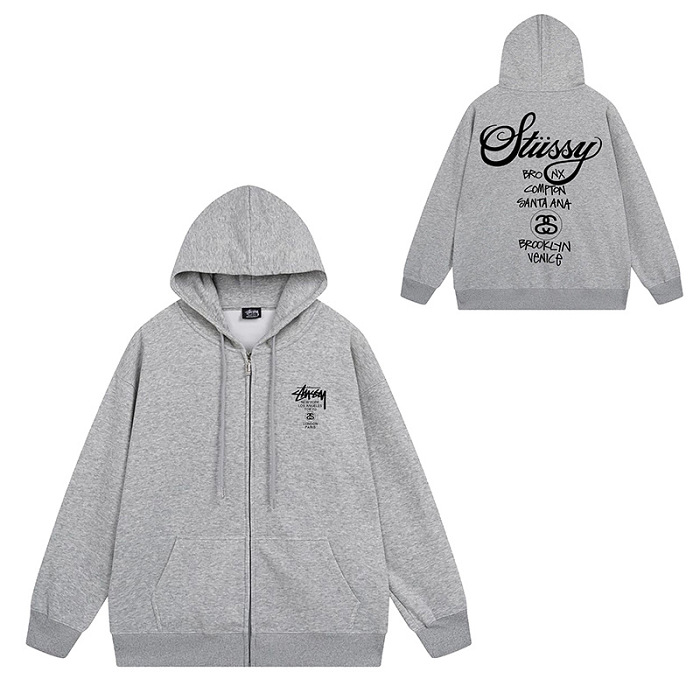 STUSSYの秋冬新作シリーズ、定番スウェットシャツ、ユニセックスでおしゃれなパーカー