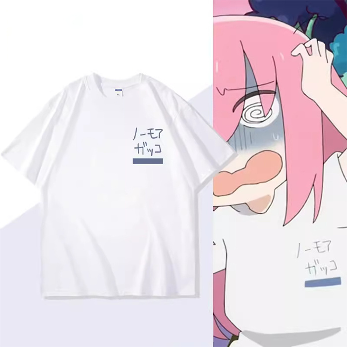 The popular Japanese animation 《Bocchi the Rock!》  Original illustration collaboration T-shirt Now on sale!