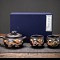 【黑】紫砂變色龍鳳百財壺-一壺兩杯+精品禮盒