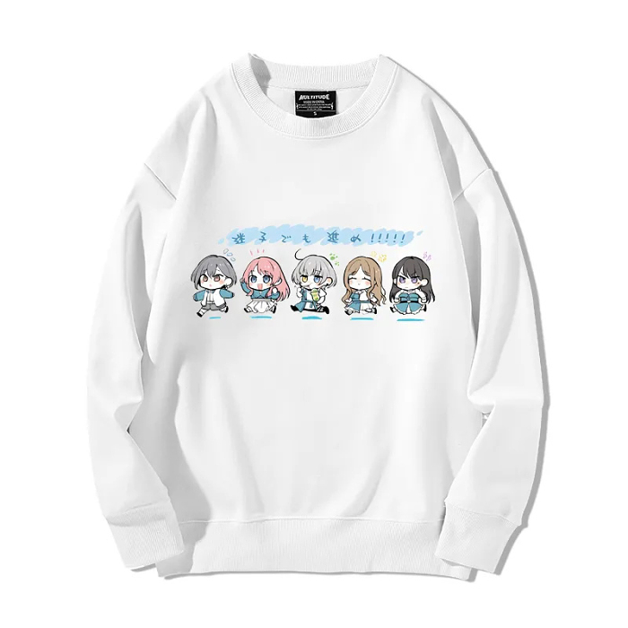 日本人氣動畫 《BanG Dream! It's MyGO!!!!!》同人周邊 人物个性插畫大學T