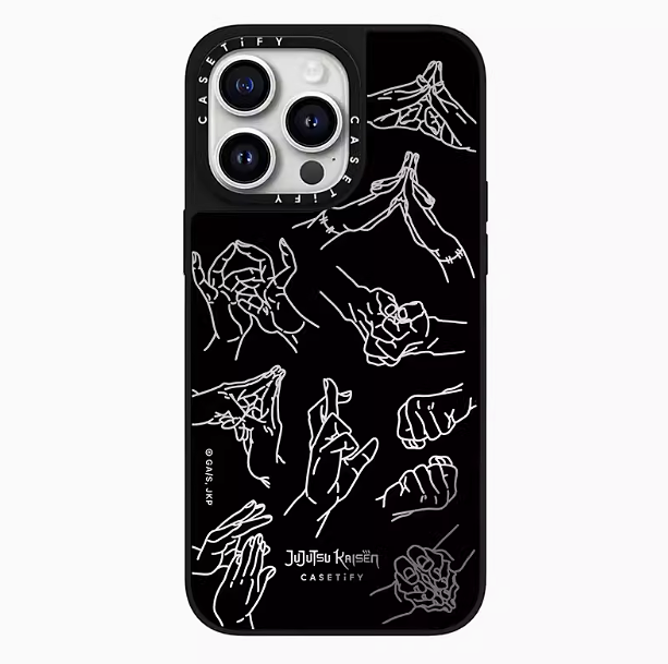 Jujutsu Kaisen x CASETiFY collaboration Gojo Satoru character for iPhone 15/14/13/12/Pro/Max phone case