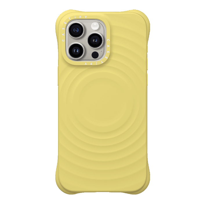 CASETiFY solid color Ripple Case for iPhone15/14/13/12/11/Pro/Max/Plus MagSafe compatible phone case