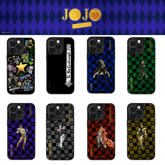 CASETiFY new joint jojo's bizarre adventure stardust crusaders iPhone15pro max mobile phone case suitable for iPhone14plus13 12 11MagSafe