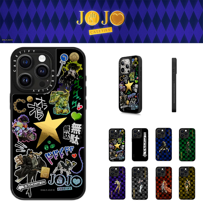 CASETiFY new joint jojo's bizarre adventure stardust crusaders iPhone15pro max mobile phone case suitable for iPhone14plus13 12 11MagSafe