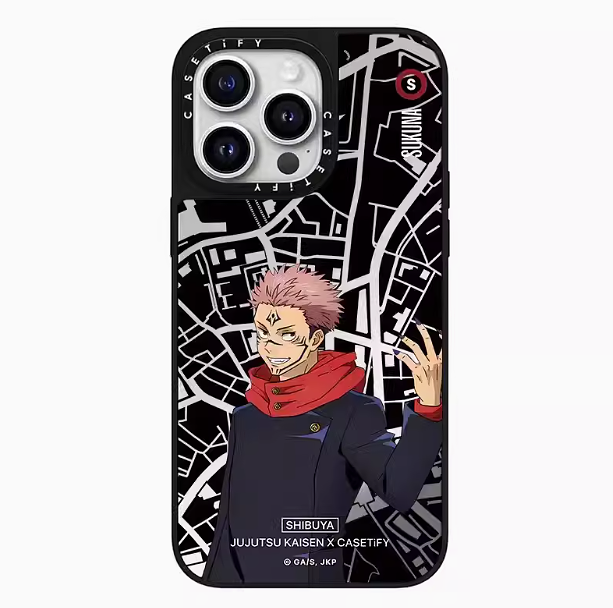 Jujutsu Kaisen x CASETiFY collaboration Gojo Satoru character for iPhone 15/14/13/12/Pro/Max phone case