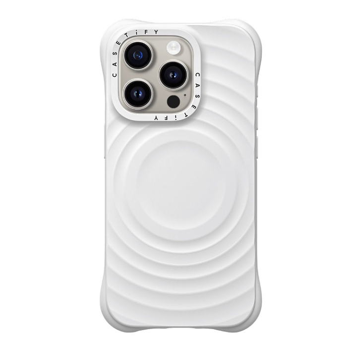 CASETiFY solid color Ripple Case for iPhone15/14/13/12/11/Pro/Max/Plus MagSafe compatible phone case