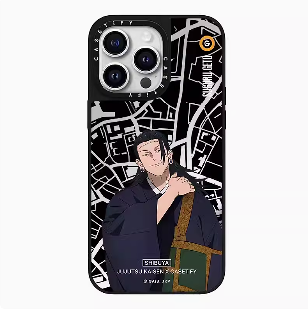 Jujutsu Kaisen x CASETiFY collaboration Gojo Satoru character for iPhone 15/14/13/12/Pro/Max phone case