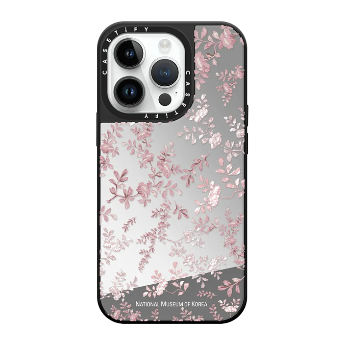 National Museum of Korea × CASETiFY NMK White/Pink/Blue Nacre Pattern case Magsafe for iPhone