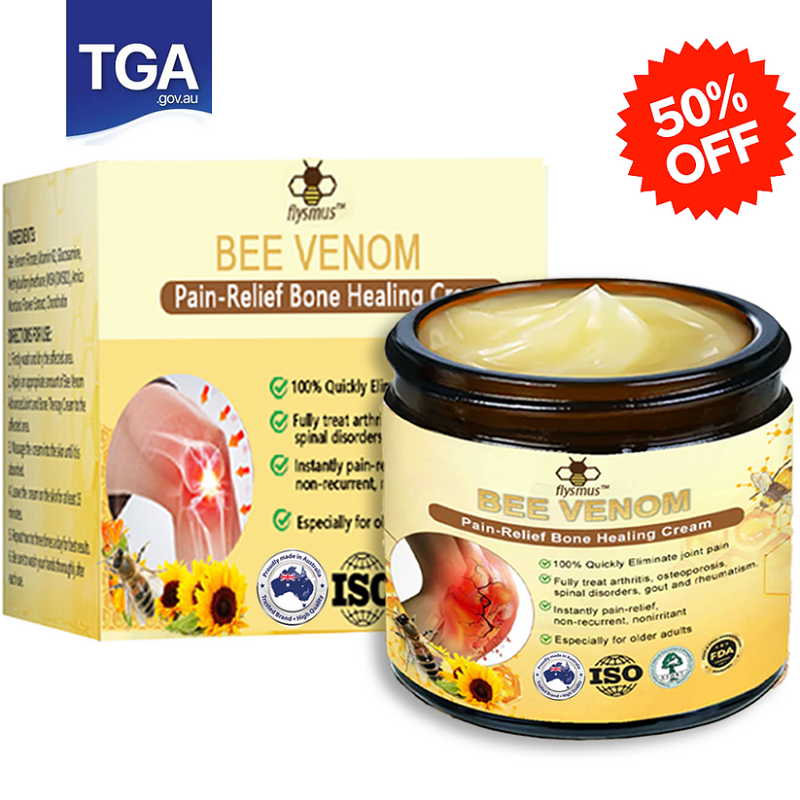 ✅Official Store: flysmus™ Bee-Venom Pain-Relief Bone Healing Cream👨‍⚕️Orthopaedic Association(AOA) Approved (Reducing joint swelling, pain, stiffness, redness, warmth, soreness, and joint fatigue)