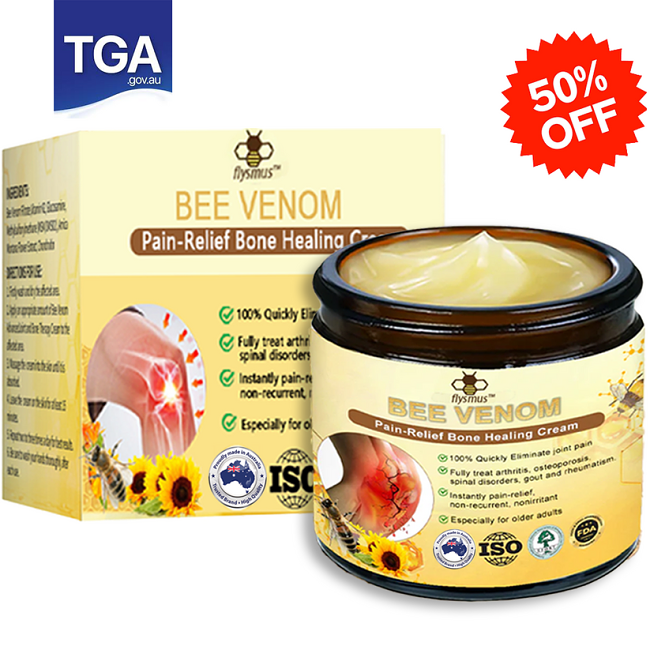✅Official Store: flysmus™ Bee-Venom Pain-Relief Bone Healing Cream👨⚕️Orthopaedic Association(AOA) Approved (Reducing joint swelling, pain, stiffness, redness, warmth, soreness, and joint fatigue)