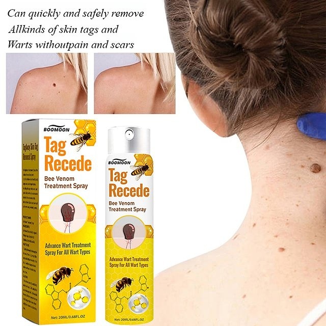 TagRecede Bee Venom Wart Treatment Spray