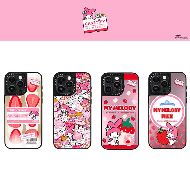Sanrio characters - My Melody×CASETiFY iPhone 15/14/13/12/Pro/Max phone case