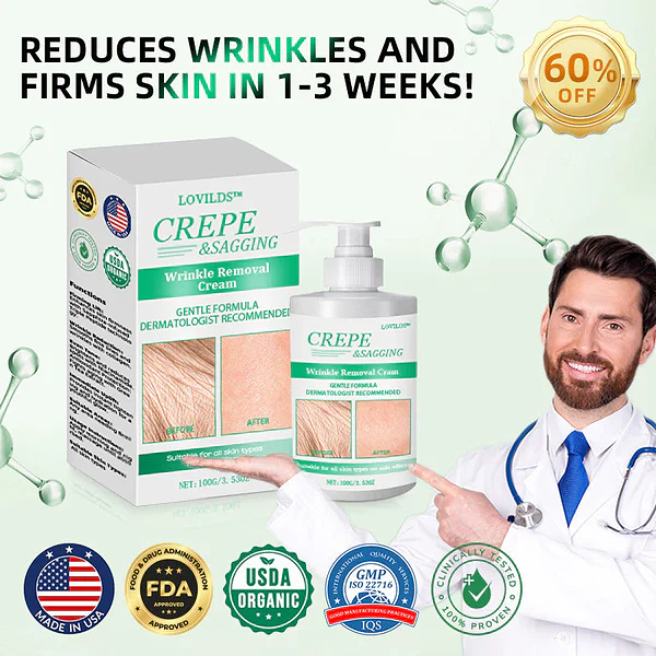💐🎋LOVILDS™ Wrinkle Removel Cream,Address Crepe & Sagging(🔥60% Off for a Limited Time!)