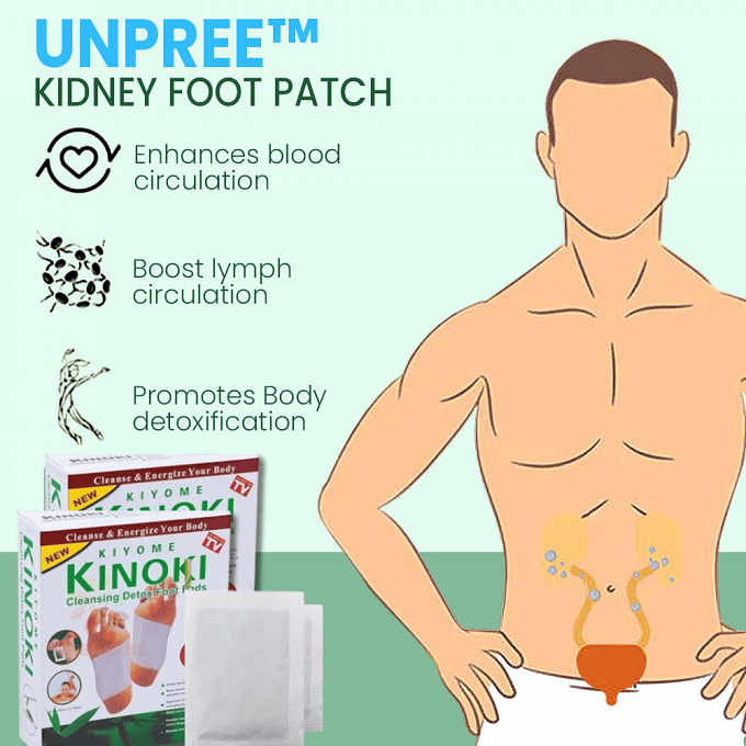 Foot and kidney patch naturally detoxifies and revitalizes