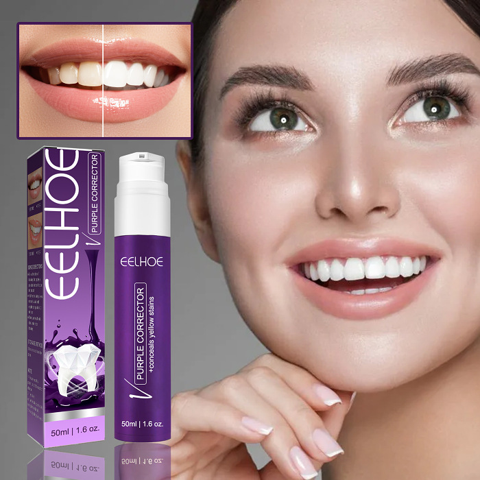 Purple teether-Toothpaste teeth whitening gives you a new experience