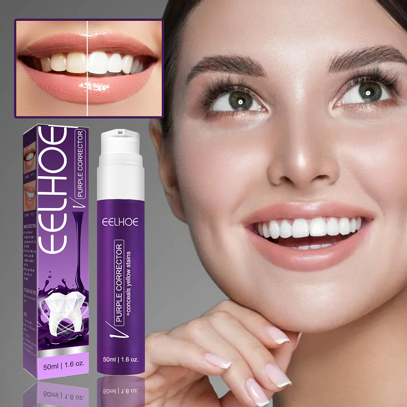 Purple teether-Toothpaste teeth whitening gives you a new experience