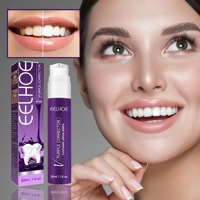Purple teether-Toothpaste teeth whitening gives you a new experience