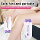 Laser double-headed portable private hair removal instrument