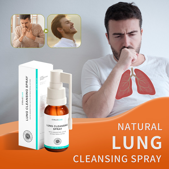 Smoking cessation spray to cleanse the lungs