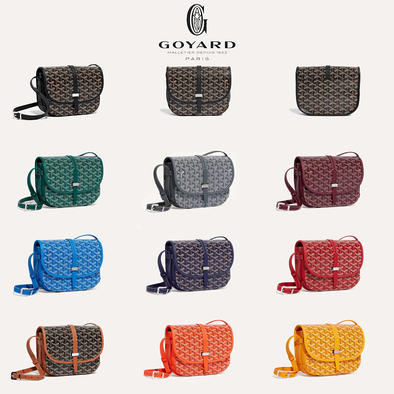 Goyard 郵差包復古滿印肩斜背包