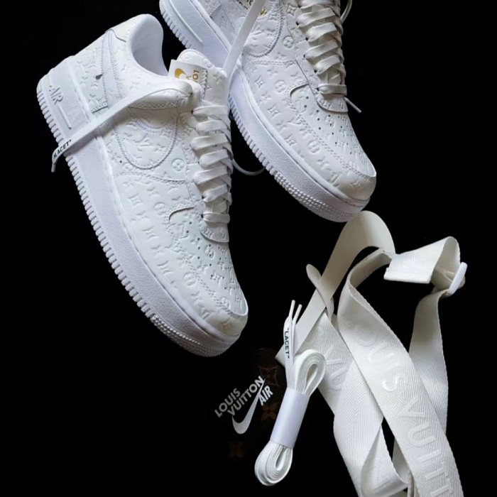 [NIKE X LOUIS VUITTON] Limited release of 100 pairs! The new  Louis Vuitton x Nike Air Force 1 White  will be released for Spring/Summer 2025!